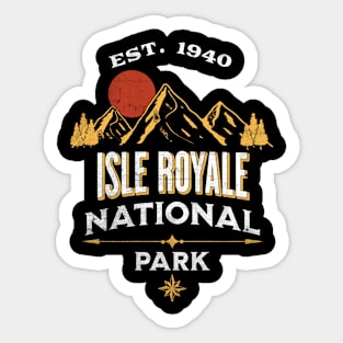 Isle Royale National Park Sticker